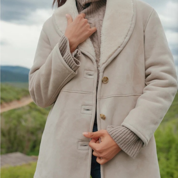 Jenni Kayne Women's Aspen Shearling Coat Size Small - Picture 2 of 12